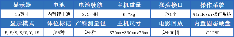 L3-VET笔记本宠物B超机的参数